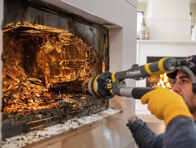 Professional chimney cleaning by Pembroke Chimney Sweep in Pembroke, MA