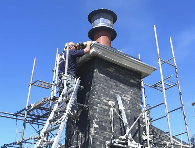 Sturdy chimney crown finished by Pembroke Chimney Sweep in Pembroke, MA