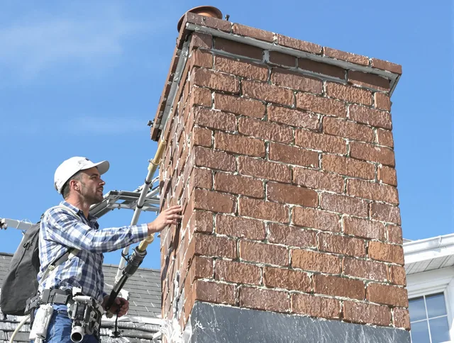 Brickwork for a chimney rebuild by Pembroke Chimney Sweep in Pembroke, MA