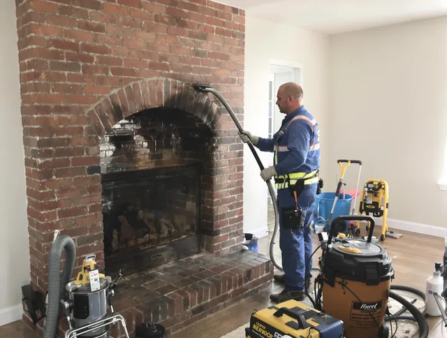 Pembroke Chimney Sweep expert performing detailed chimney sweep in Pembroke, MA