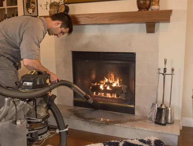 Routine fireplace upkeep by Pembroke Chimney Sweep in Pembroke, MA
