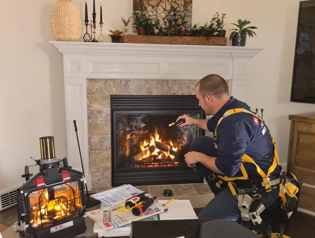 Safety-focused fireplace inspection by Pembroke Chimney Sweep in Pembroke, MA