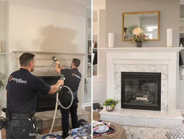 Professional soot removal by Pembroke Chimney Sweep team in Pembroke, MA